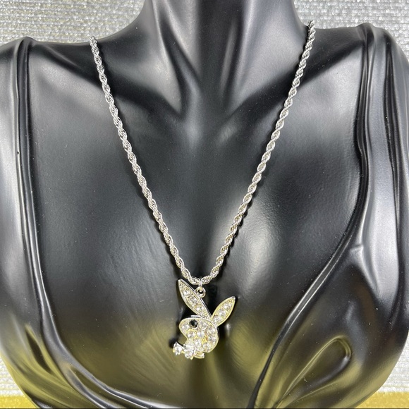 Jewelry - Rhinestone‎ Rabbit Pendant & Necklaces Twist Chain